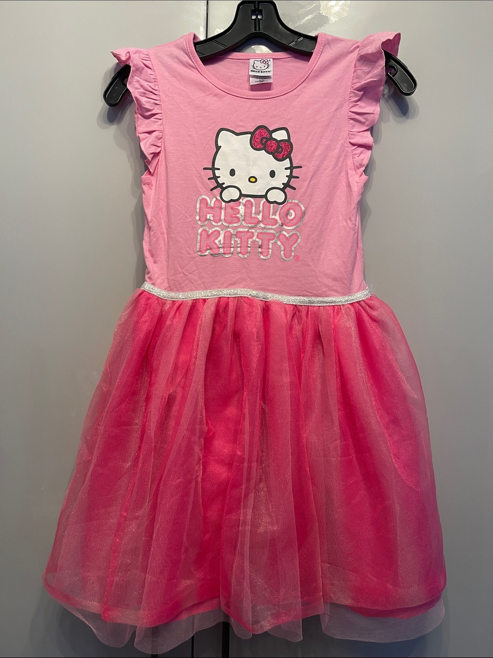 Hello Kitty Pink Glitter Tulle Party Dress